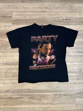Party Next Door Black Sorry I’m Outside Tour T shirt Size Large